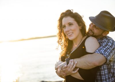 engagement photography on the river madison yen