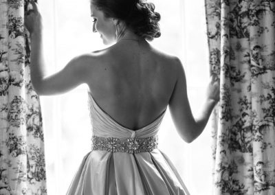 bridal portrait at the window